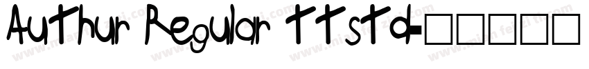 Authur Regular ttstd字体转换